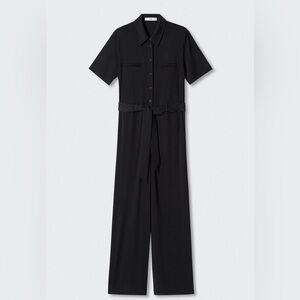 Mango Modal Shirt style Jumpsuit Large
